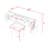 Makeup Vanity Set with Dressing Table, Cushioned Chair and Built-in Charging Ports-2009609310