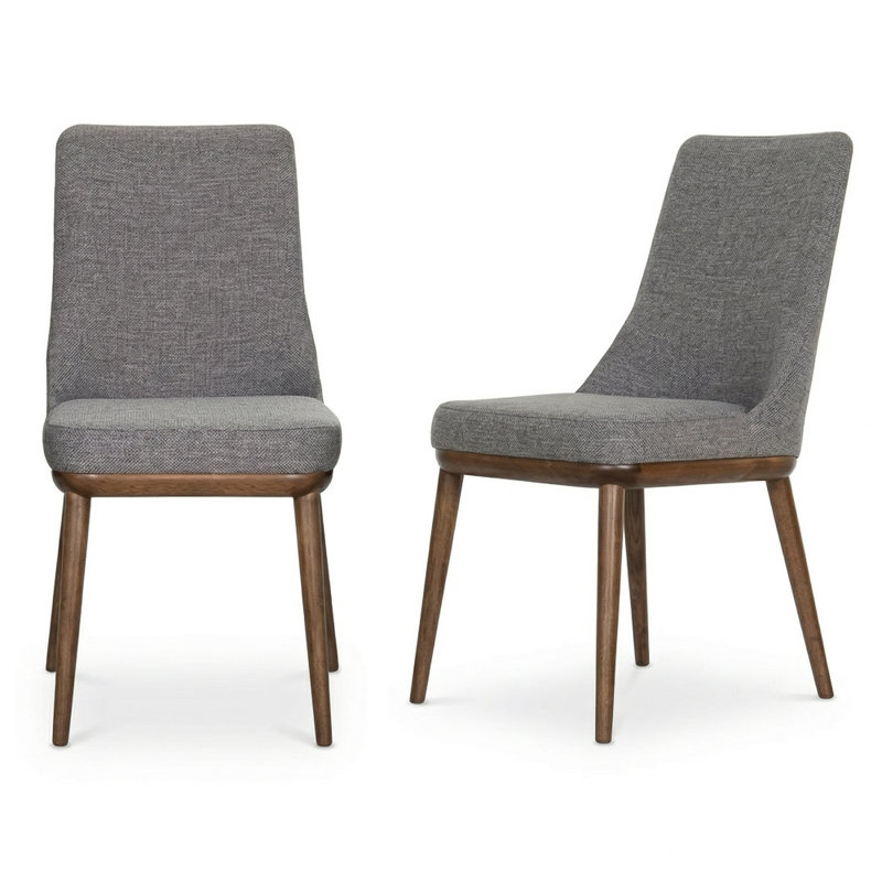 Rosner 19'' H Upholstered Parsons Chair, 	Gray Polyester Blend