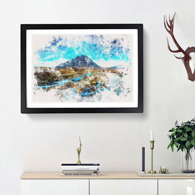 Glencoe in Scotland - Picture Frame Painting Print