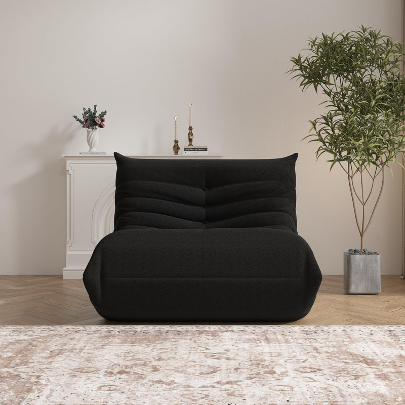 Fauteuil à billes pour adultes, Ours en peluche noir