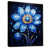 Toile avec cadre flottant noir sélectionné