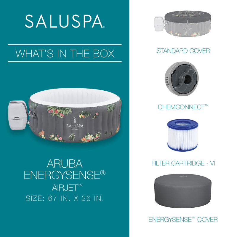 SaluSpa Inflatable Hot Tub, Aruba