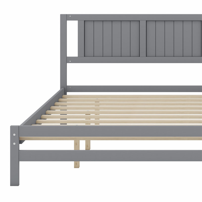 Platform Bed With Adjustable Trundle