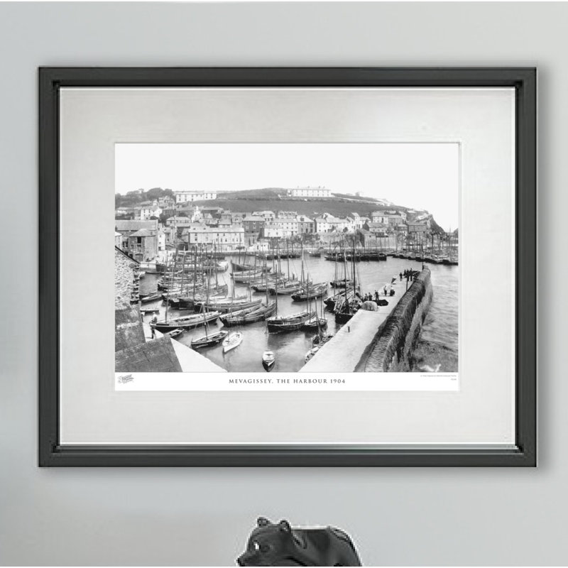 Mevagissey, The Harbour 1904 - Single Picture Frame Print, 60cm H x 80cm W x 2.3cm D