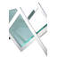 Luxe Glass and Steel Magazine Rack