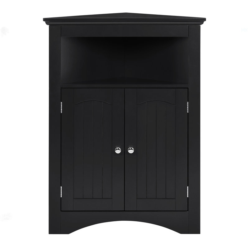 Sideboard Cabinet,Corner Cabinet,Bathroom Floor Corner Cabinet With Doors And Shelves, Kitchen, Living Room,Free Standing Storage Cabinet For Bathroom