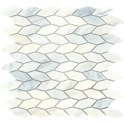 Marble Wf Winter Frost 12 in. x 12 in. Polished Marble Floor and Wall Tile (10.05 sq. ft./Case)