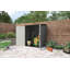 Suncast 70.5 in. W x 44.25 in. D Resin Vertical Storage Shed with Double Doors, Made in the USA