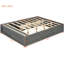 Queen Size Bed, Antique Gray, 4 Drawers And Storage, Space Design, Strong Structure For Mattress Support Bed With , Modern Solution, Solid Wood , Ideal Small Guest Bedrooms