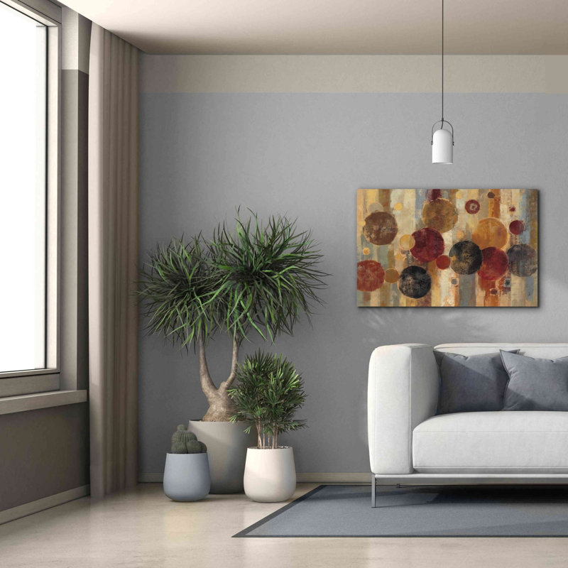 «Pendule» par Silvia Vassileva, art mural sur toile, H 26 po x l 40 po x P 1,5 po