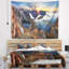 Tapisserie Schafer Sunset at Rocky Mountains, Norvège-439853402