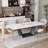 Armano Extendable 10 Seater Faux Marble Rectangular Dining Table