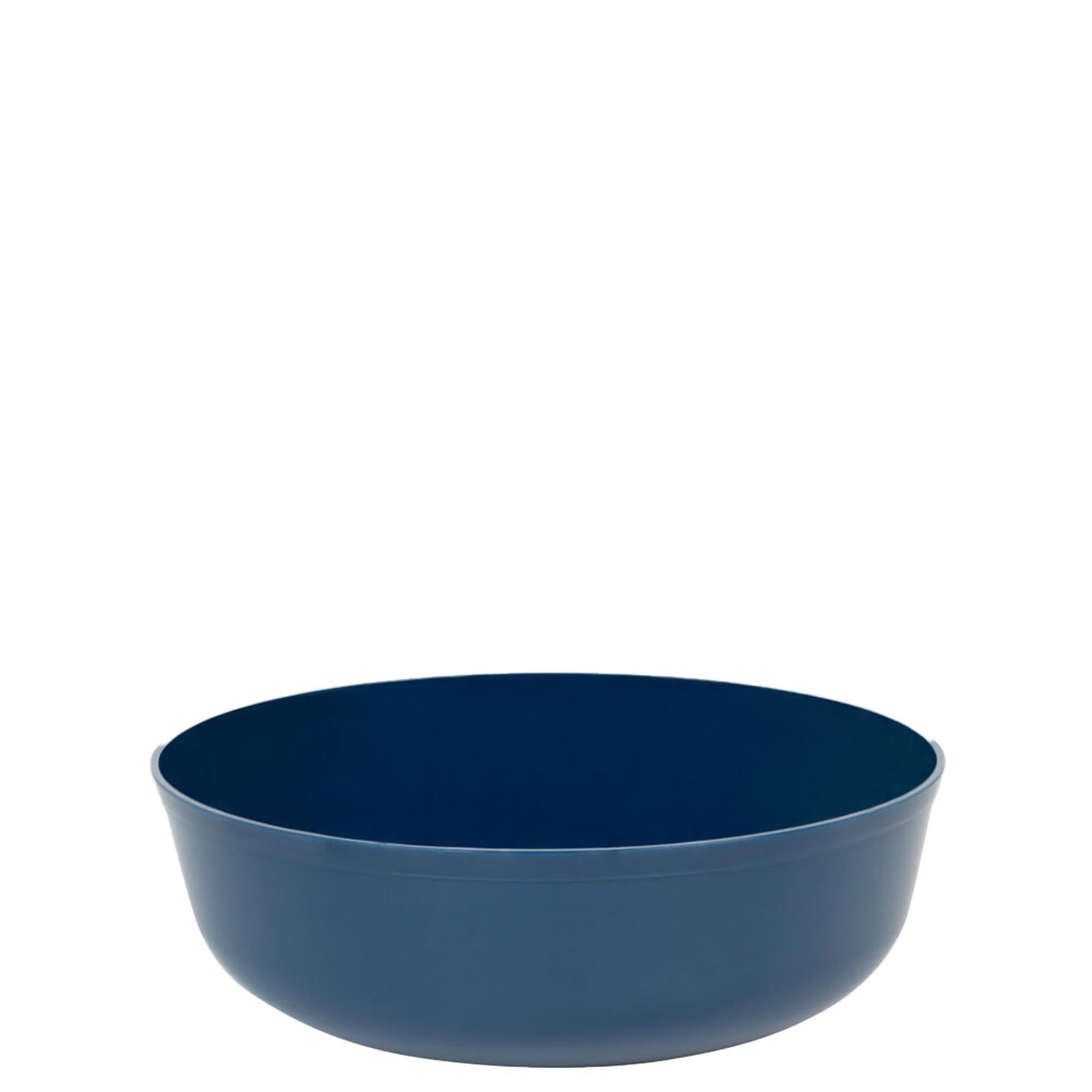 100 PACK) EcoQuality 7.5 inch Round Navy Blue Plastic Plates with