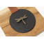 Porte-serviette en bois noir