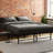 Metal Platform King Size Bed Base Frame, Black. Structure For Longevity. Gives Great Mattress Support. Under Storage Feature. Quick Assembly. Compatible With All Types. Industrial Bedroom Shielding-1240239080