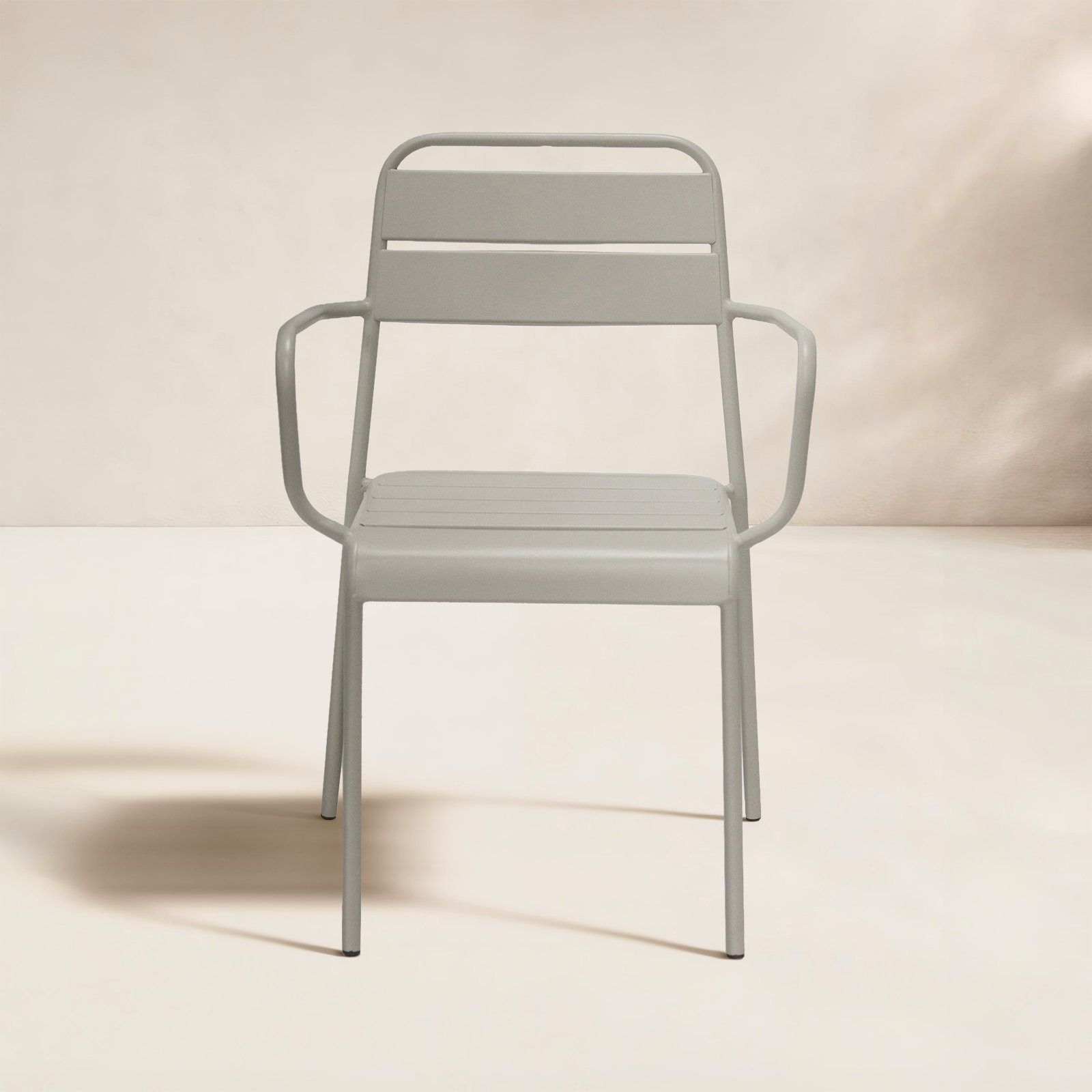 Pendry Stackable Patio Armchair, Gray