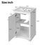 Ensemble de meuble-lavabo simple 20 po avec lavabo en céramique-667700693