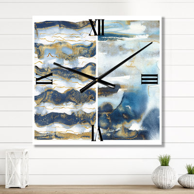 Horloge murale Abstract Waves II