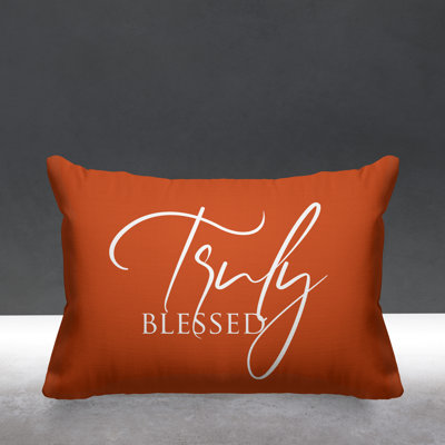 Aspire Truly Blessed Outdoor Rectangular Pillow Cover & Insert