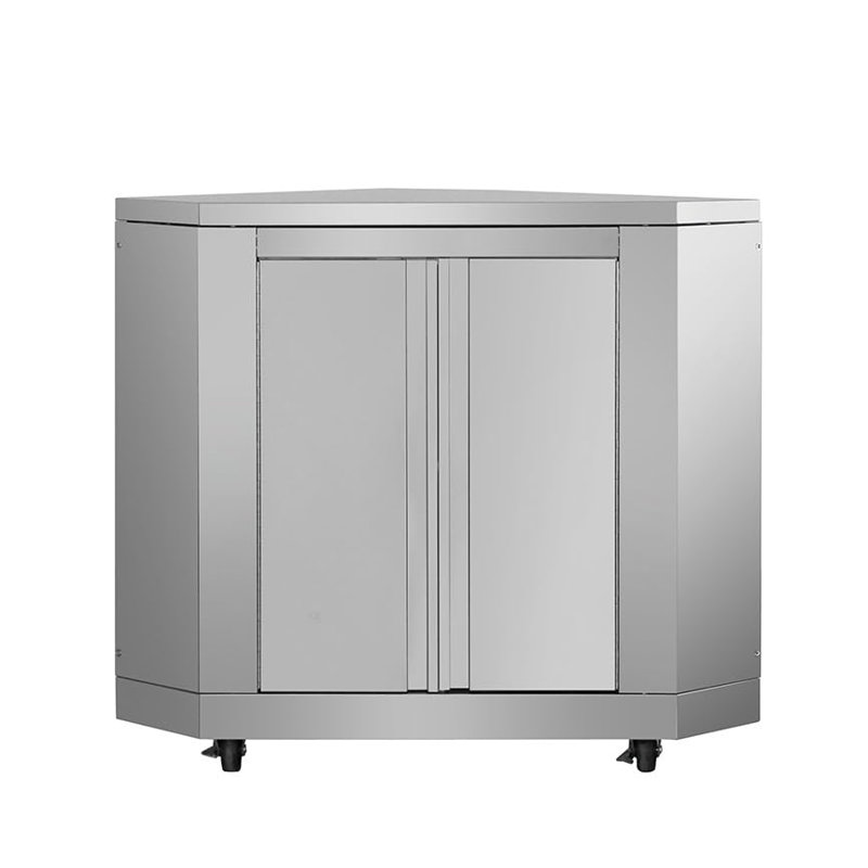 Armoire de coin d'extérieur en acier inoxydable