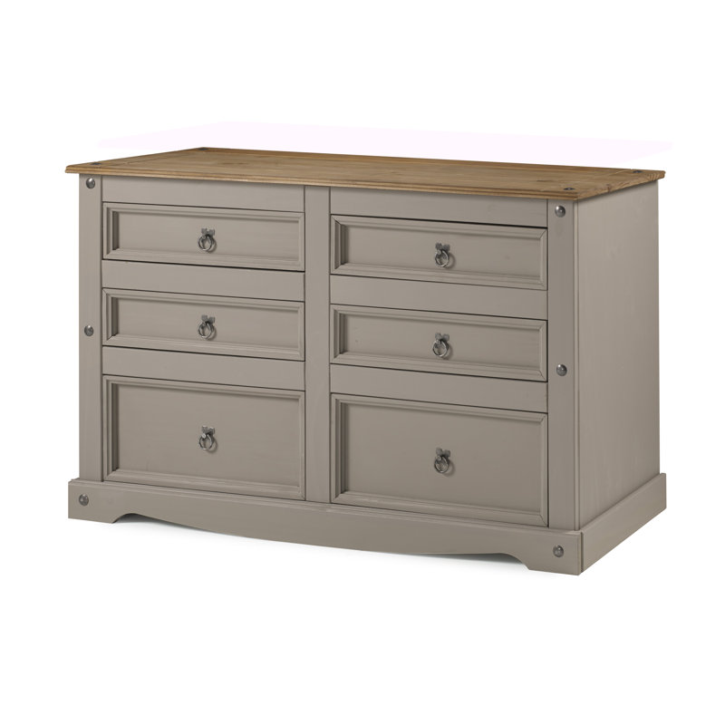 Palmea 132cm W 6 - Drawer Chest of Drawers