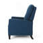 Fauteuil inclinable manuel élégant avec revêtement moelleux et garniture exquise