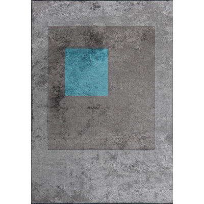 Alliee Geometric Hand Loom Indoor / Outdoor Area Rug
