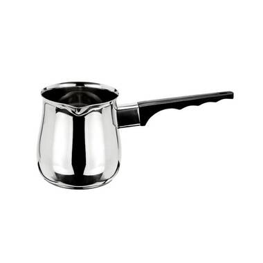 Alpine Cuisine AI14828_New Arabic, Greek & Turkish Electric Coffee Maker  Machine Pot Warmer Kettle Stainless Steel 0.3 L, 4 Cup Capacity Cool Touch  Handle