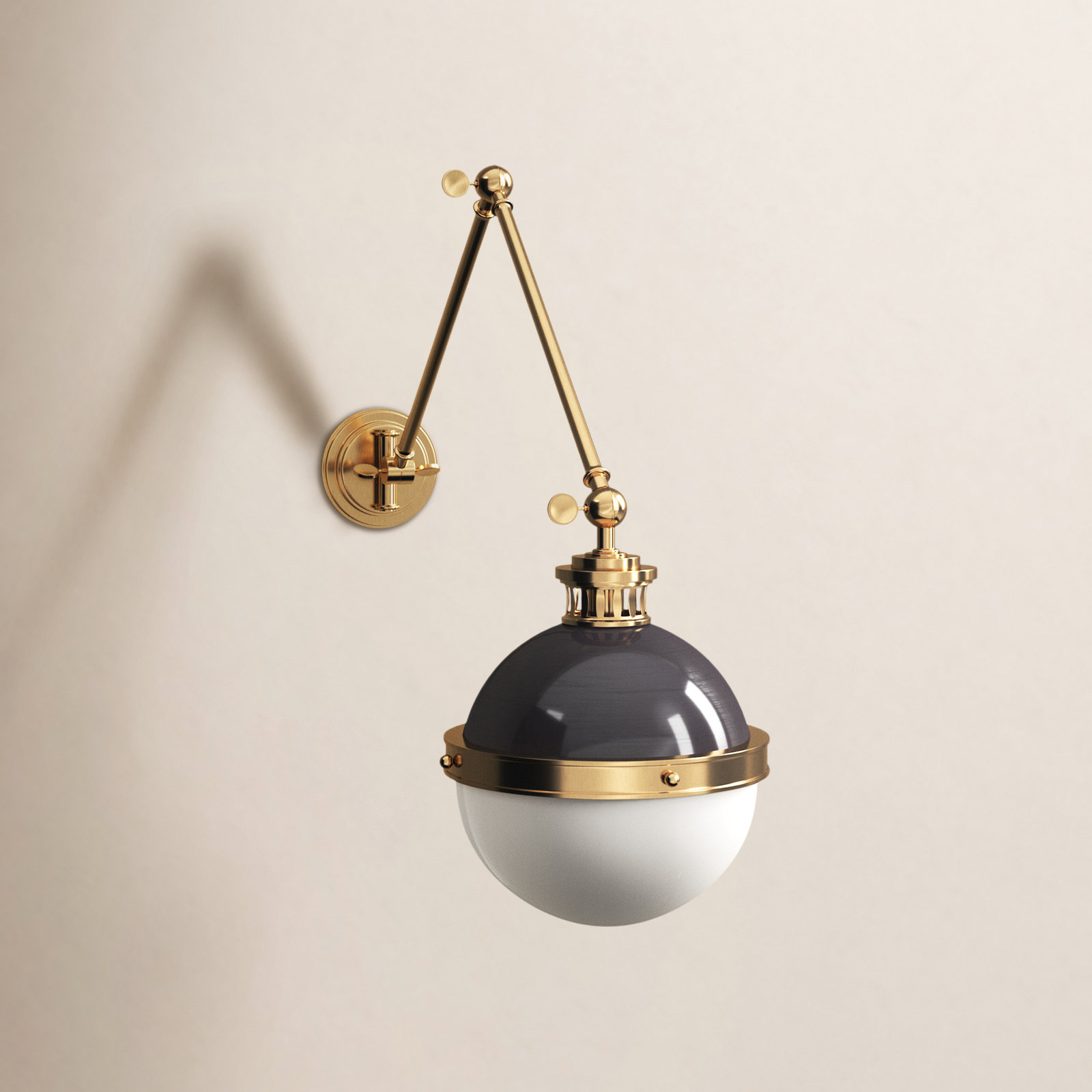 Manila Single Light Swing Arm Sconce