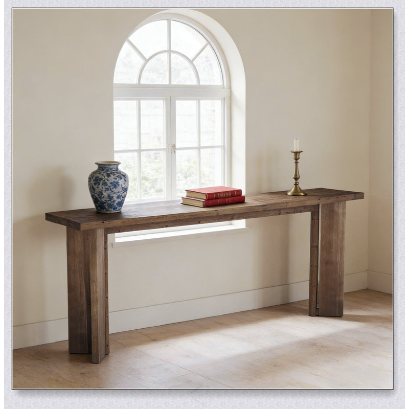 Table de vestibule en bois, console chic, table de canapé, table de vestibule