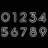 12" LED Backlit House Numbers Kit (4 Sizes, 15 Colors) - Four Digits-94818902-98501863-96767294