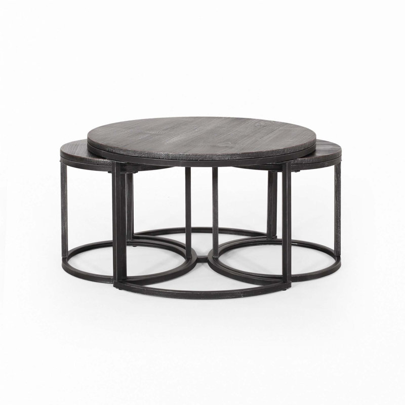 3PCS Coffee Table, Silver