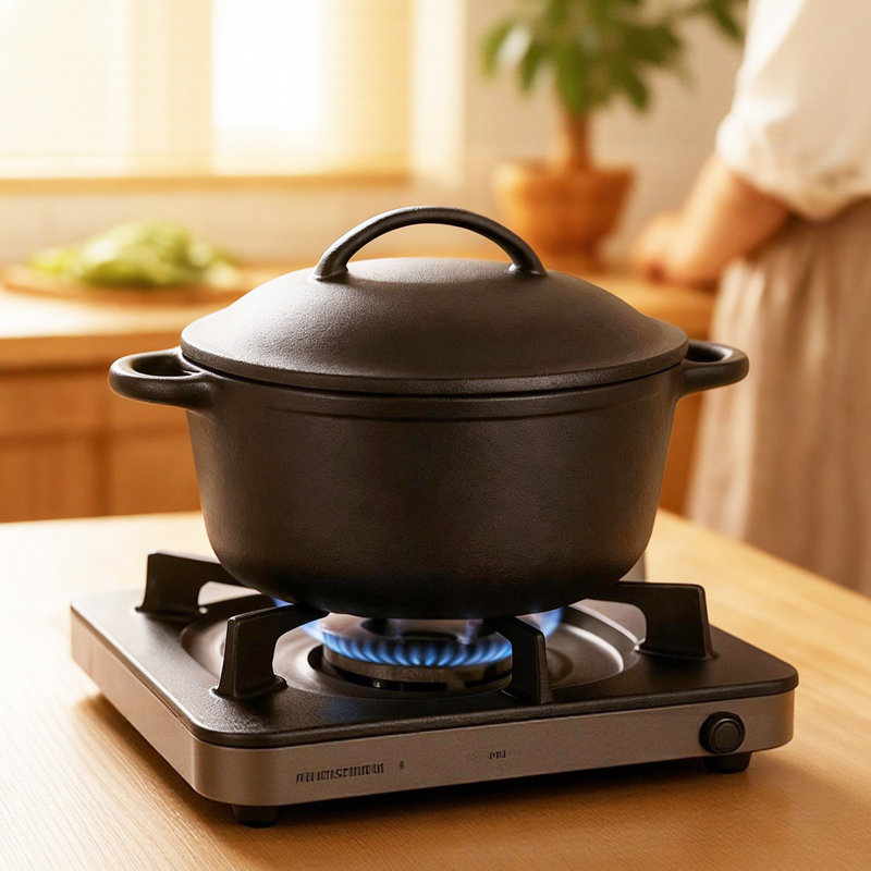 Toque 6.6L Cast Iron Round Dutch Oven
