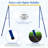 Gymax Metal Blue/Yellow Swing Set Hardware with Mounting Hangers