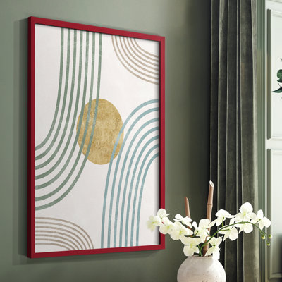 Modern Flow Framed Print - Solid Wood
