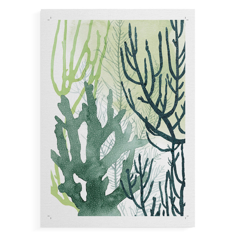 Corail texturé I - Impression sur toile seulement - NON-CADRE, H 18 po x l 12 po