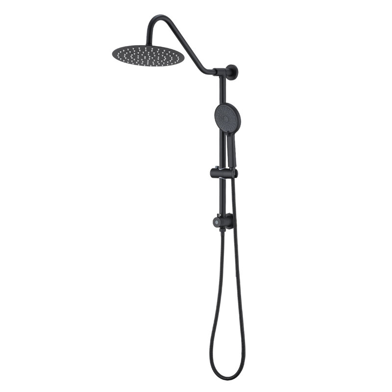 10" Rain Shower Head with Handheld Sprayer - Premium Shower Combo, Matte Black
