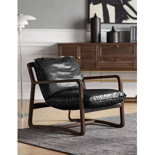 Fauteuil club en cuir Daze