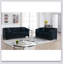 Canapé 3 places + canapé 2 places. Velours noir-414288444