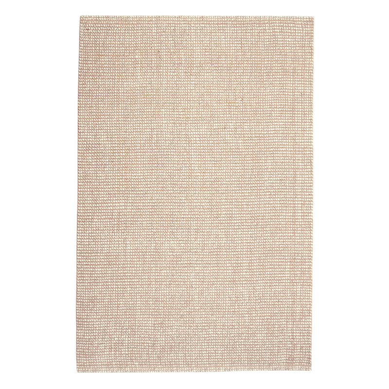 Tapis beige en jute / laine tissé à la main Bayne, Rectangle 2 pi x 3 pi