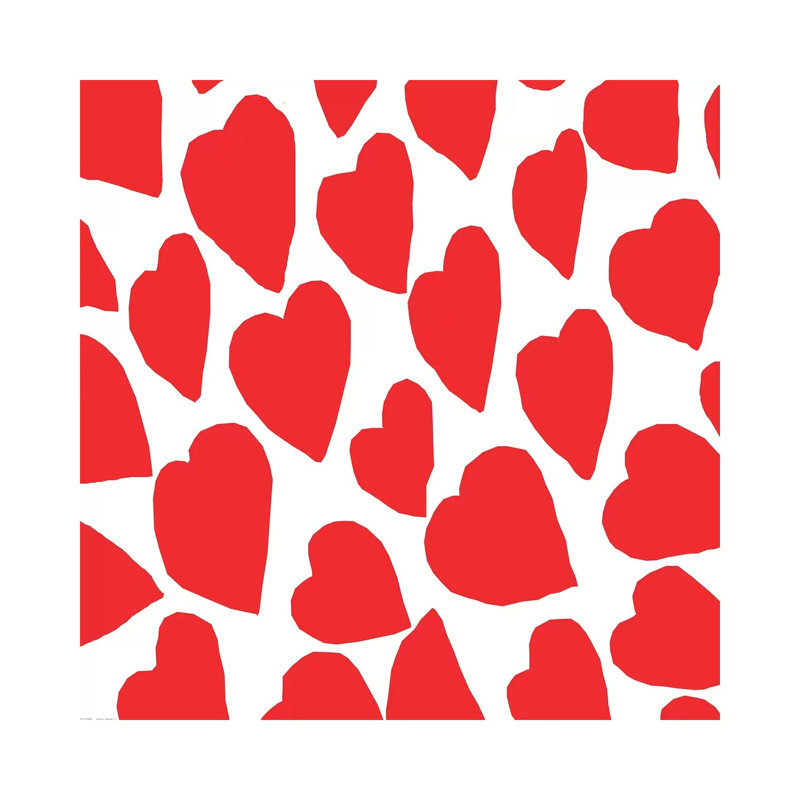 Red Hearts by Art Mirano - Wrapped Canvas Print, 66.04 cm H x 66.04 cm W x 1.91 cm D