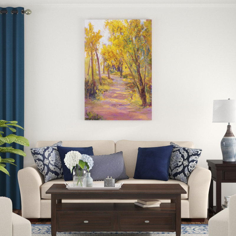 Cottonwoods Calling by Nanette Oleson - Painting Print, 122cm H x 81cm W, Wrapped Canvas