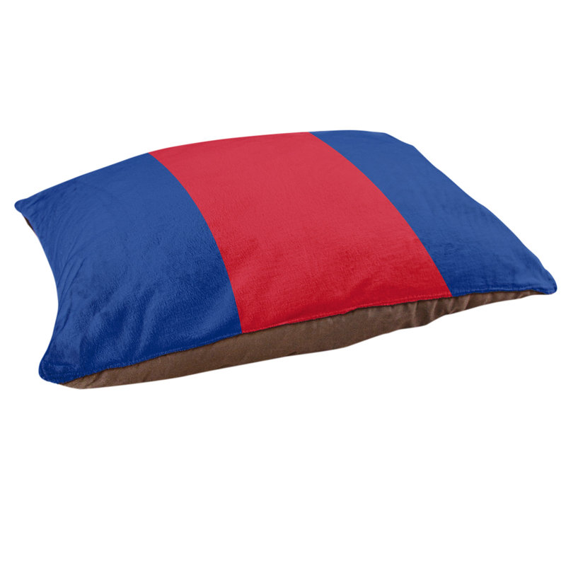 Coussin intérieur New England, Petit (l 28 po x P 18 po x H 6 po), Bleu / Rouge