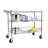 Heavy Duty Rolling Utility Cart,3 Tier Rolling Carts With Wheels,With Handle Bar & Shelf Liners,36"X18"X32"Storage Cart For Kitchen,Restaurant,Plant Display