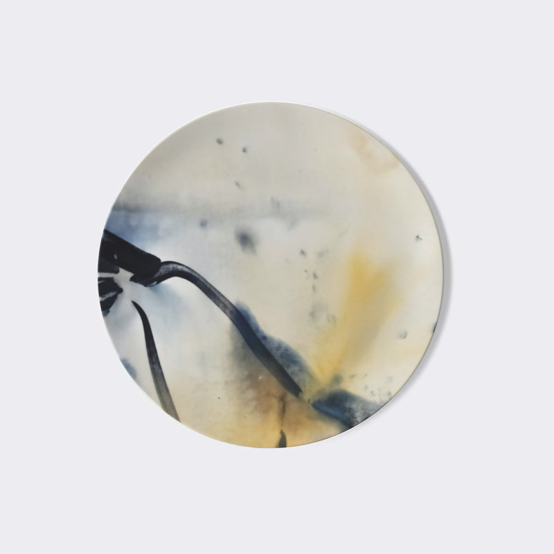 Limited Edition "Riding the Current" Fine Bone China Plate No. 4 by Fanyu Lin