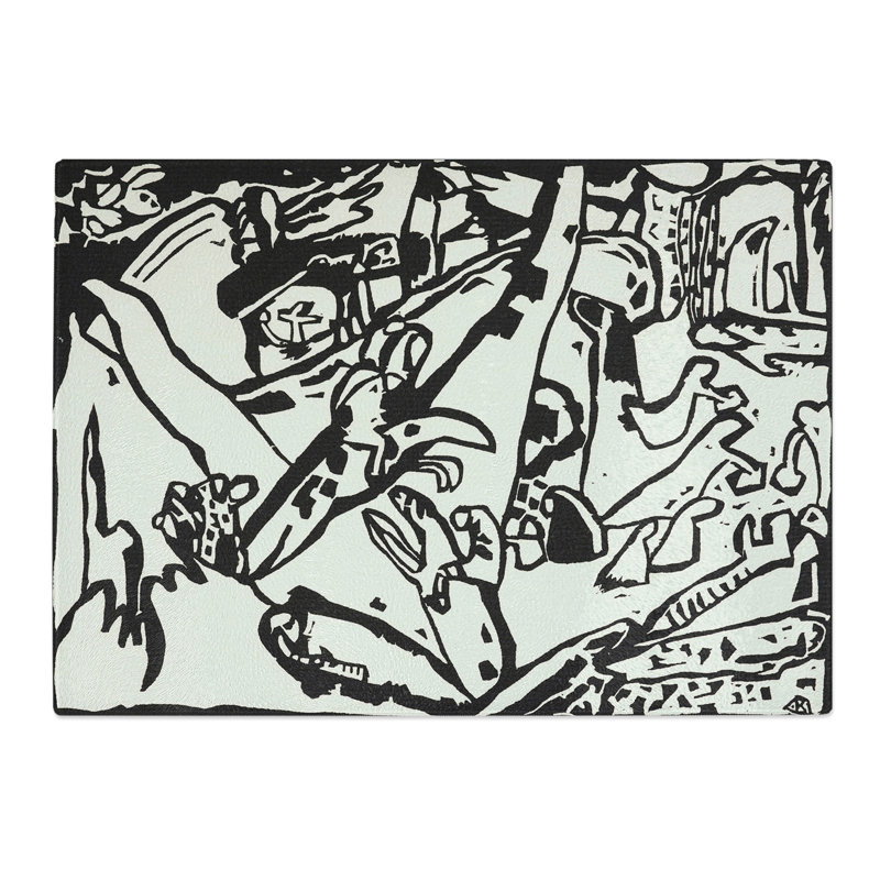 Composition Vol.2 by Wassily Kandinsky Chopping Board, 0.4cm H x 20cm W x 28.5cm L