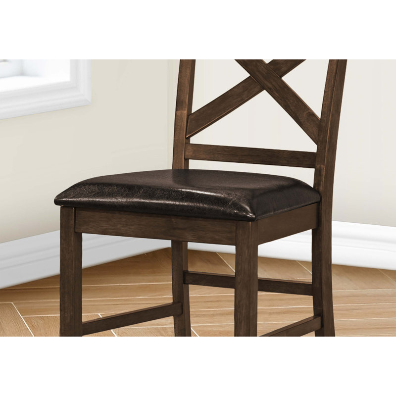 Chaise de salle à manger rembourrée transitionnelle, ensemble de 2