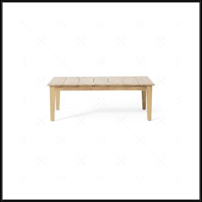 Table basse d'extérieur en bois d'acacia