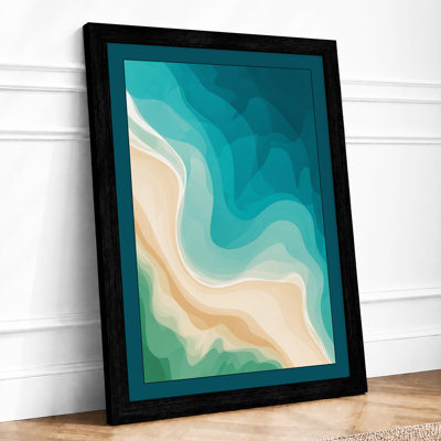 Aerial Forms Abstract - Framed Print