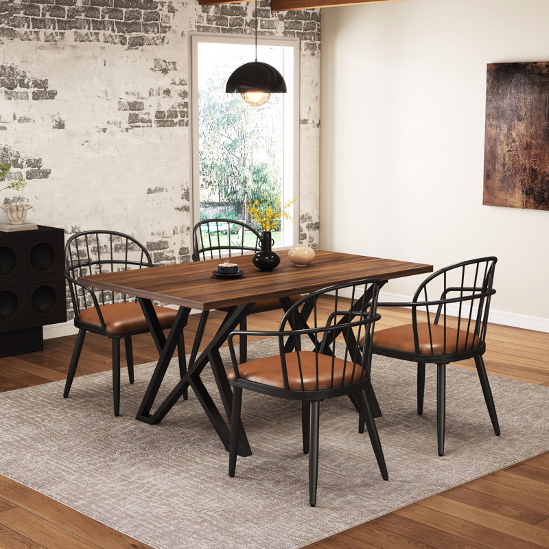 Chaises de salle à manger d'intérieur rembourrées avec pieds 2. Robuste et élégant, l 22,49 po x P 24,86 po, H 32,63 po, base en métal. Attrait durable,